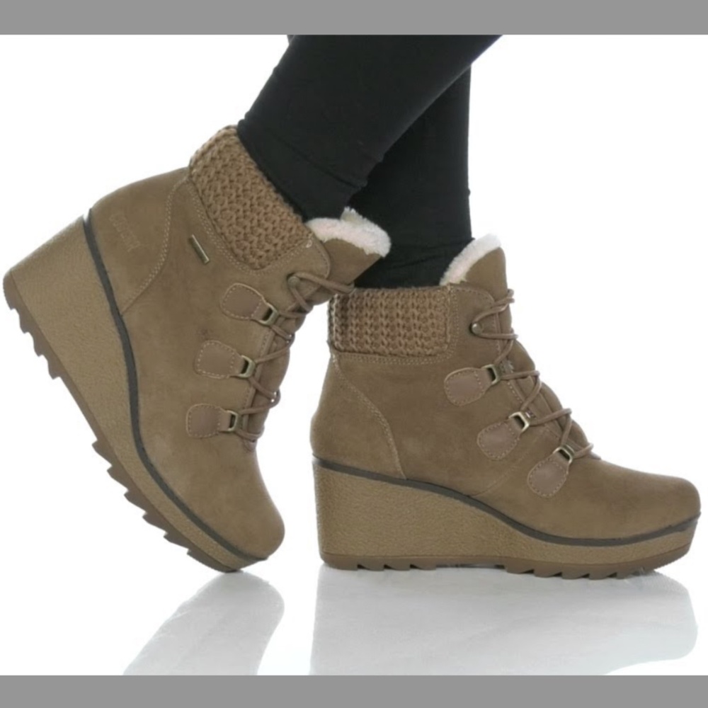 Cougar Pamela Knit Collar Ankle Boot